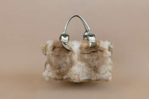 Blumarine Vintage Rabbit Fur Handbag