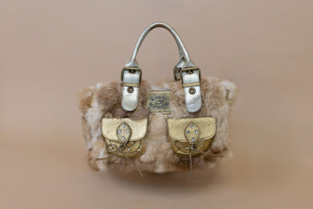 Blumarine Vintage Rabbit Fur Handbag