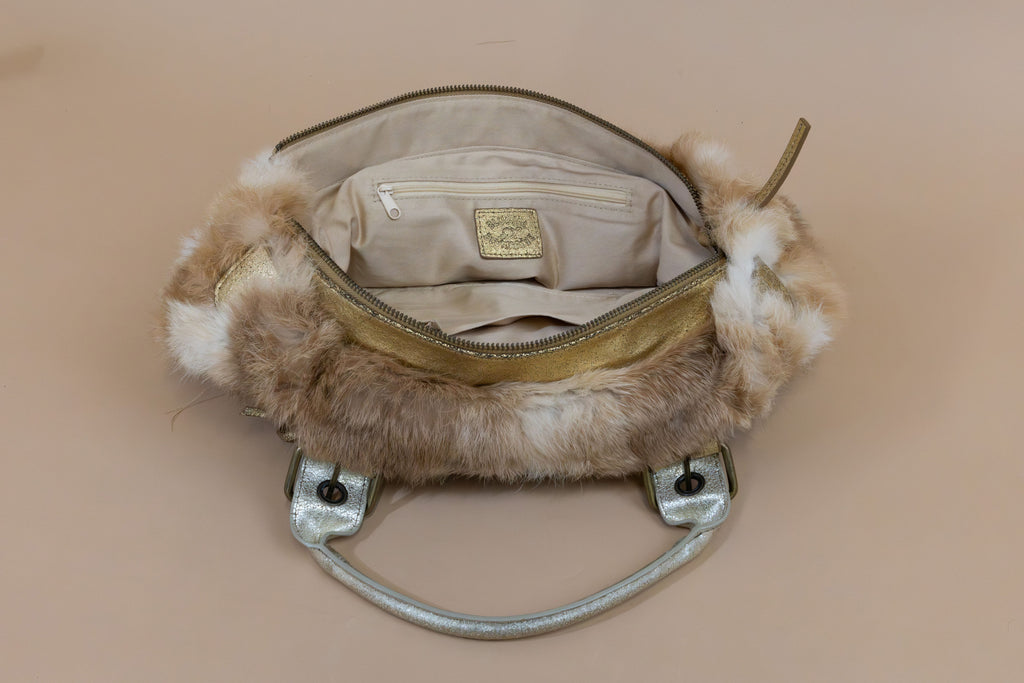 Blumarine Vintage Rabbit Fur Handbag